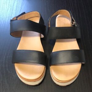 Nisolo Go-To Flatform Sandal Black 8.5